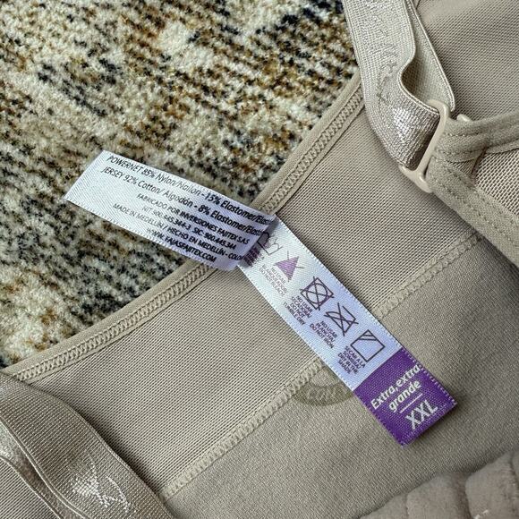 Fajitex Shapewear Faja Short Media Pierna Espalda Alta Broche Centro XXL Nude - Picture 12 of 16